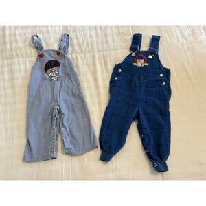 Vintage Corduroy Overalls Buster Brown, Doe Spun Boys 12 Months USA